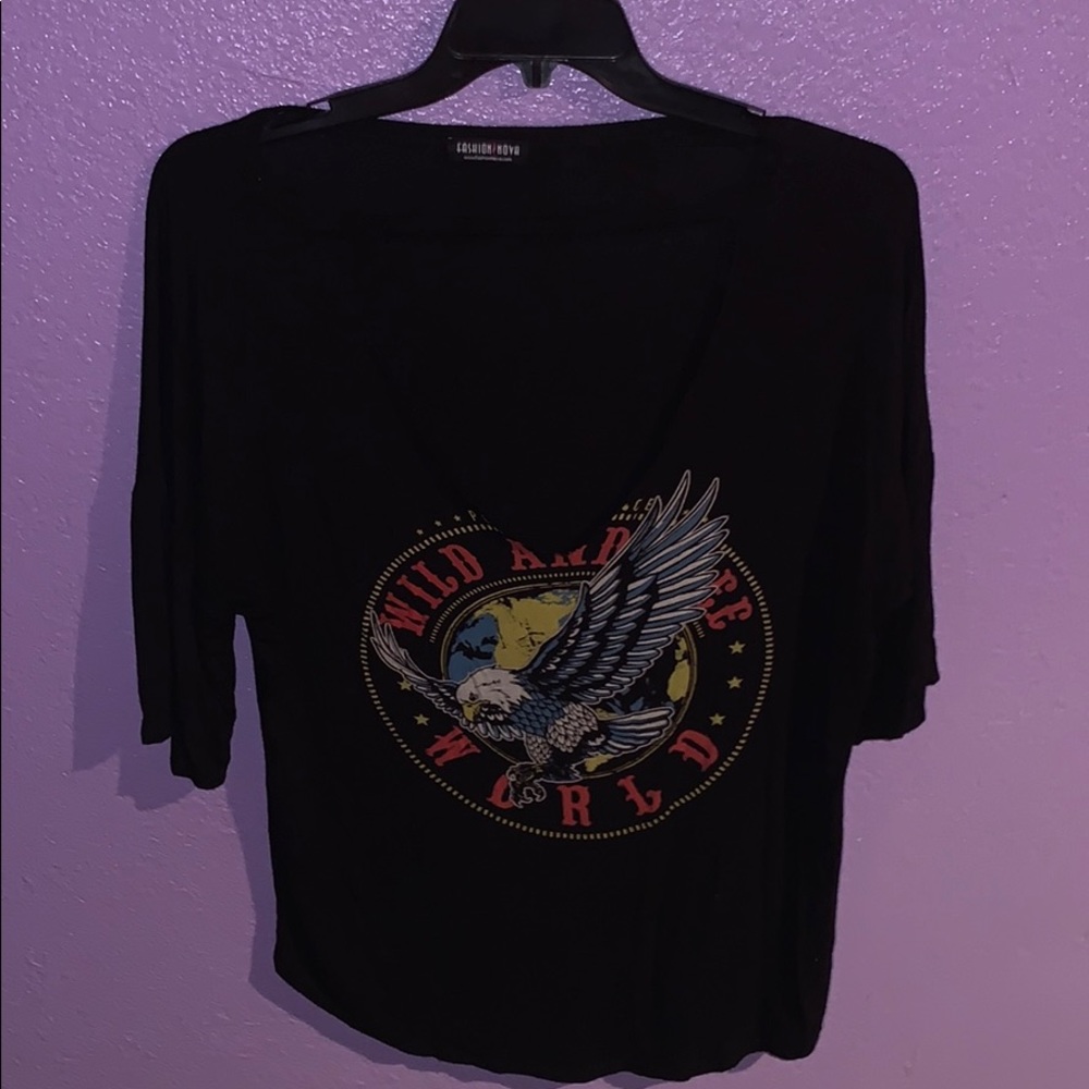 Fashion nova V-neck shirt